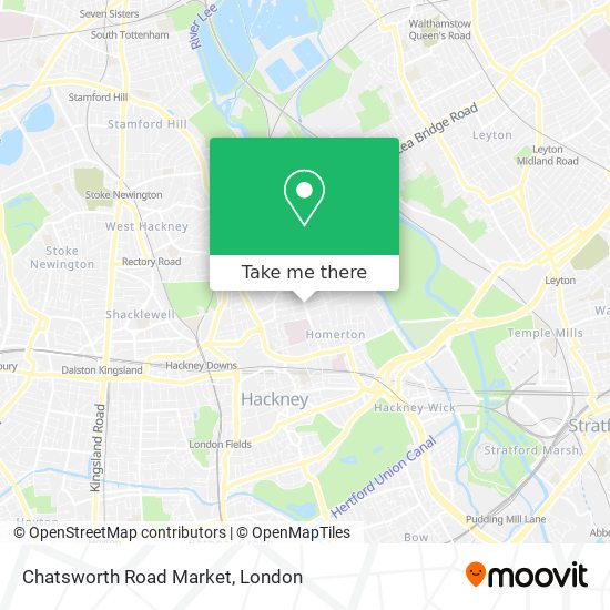 Chatsworth Road Market map
