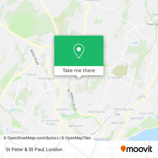 St Peter & St Paul map