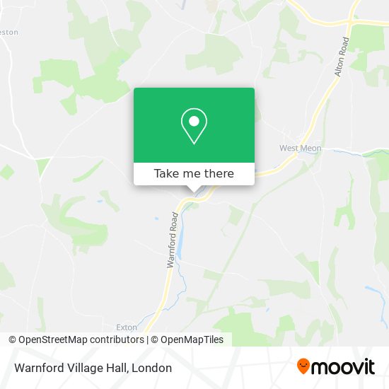 Warnford Village Hall map