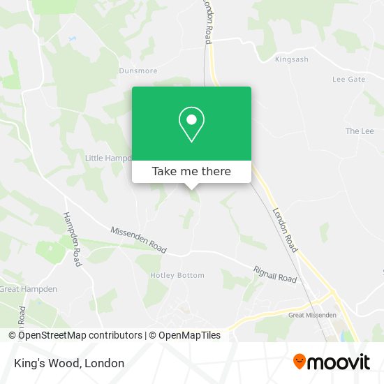King's Wood map