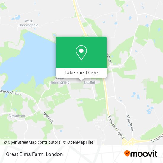 Great Elms Farm map