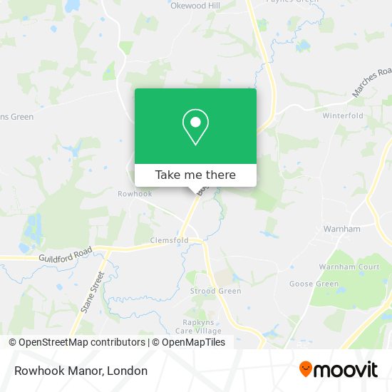 Rowhook Manor map