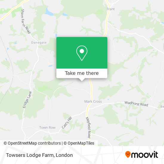 Towsers Lodge Farm map