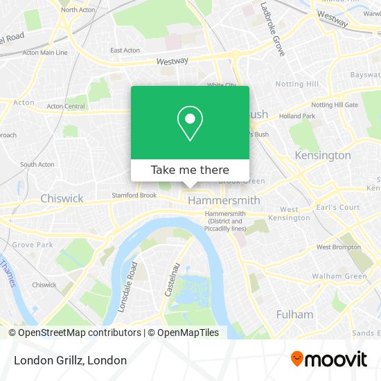 London Grillz map
