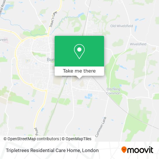 Tripletrees Residential Care Home map