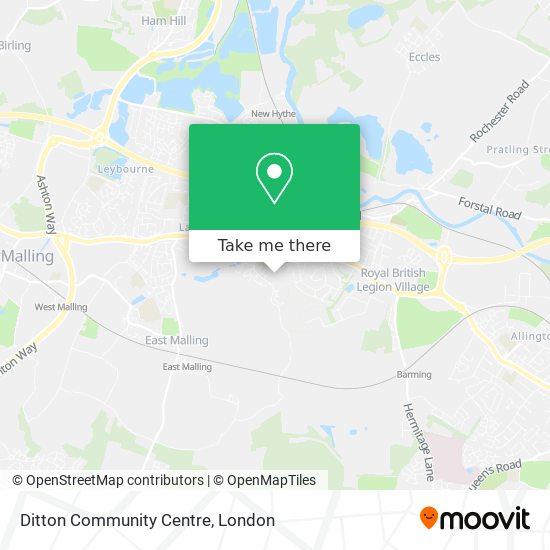 Ditton Community Centre map