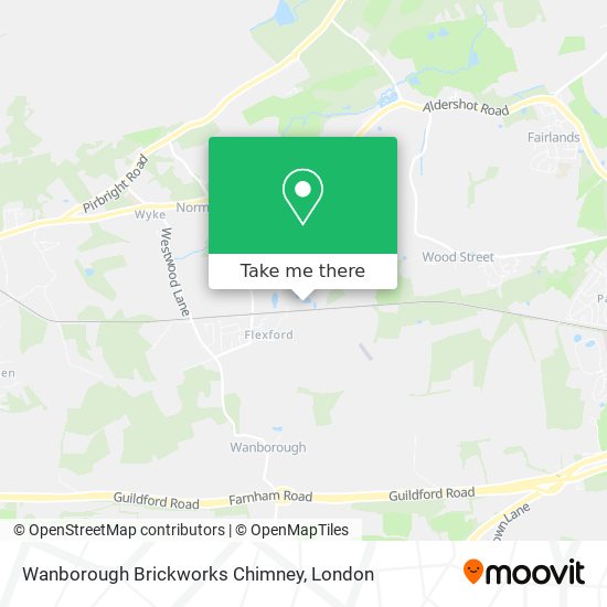 Wanborough Brickworks Chimney map