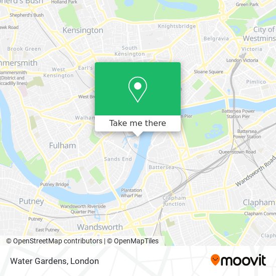 Water Gardens map