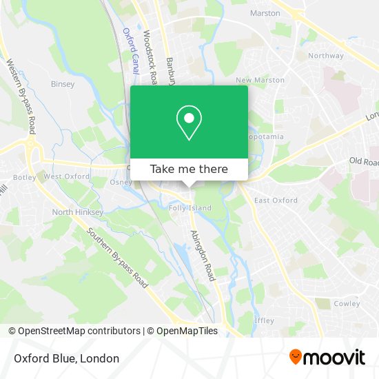 Oxford Blue map