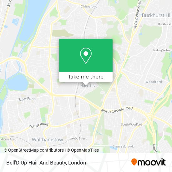 Bell’D Up Hair And Beauty map