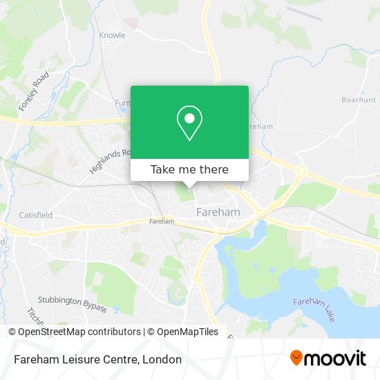 Fareham Leisure Centre map