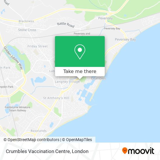 Crumbles Vaccination Centre map