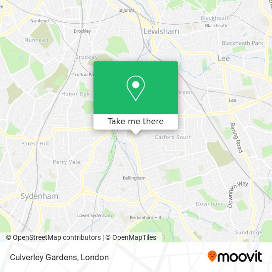 Culverley Gardens map
