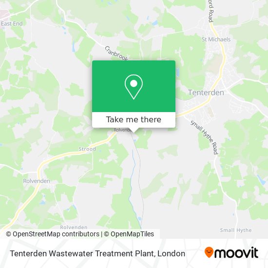 Tenterden Wastewater Treatment Plant map