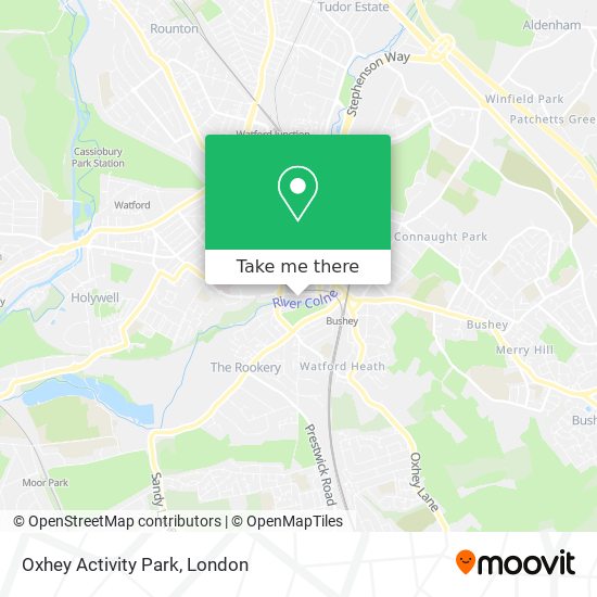 Oxhey Activity Park map