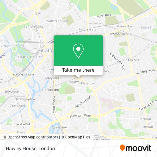 Hawley House map
