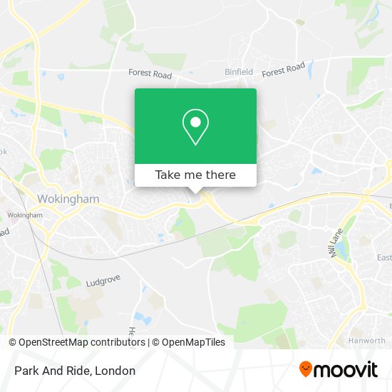 Park And Ride map