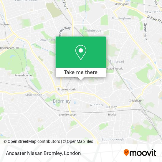 Ancaster Nissan Bromley map