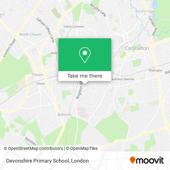 Devonshire Primary School map
