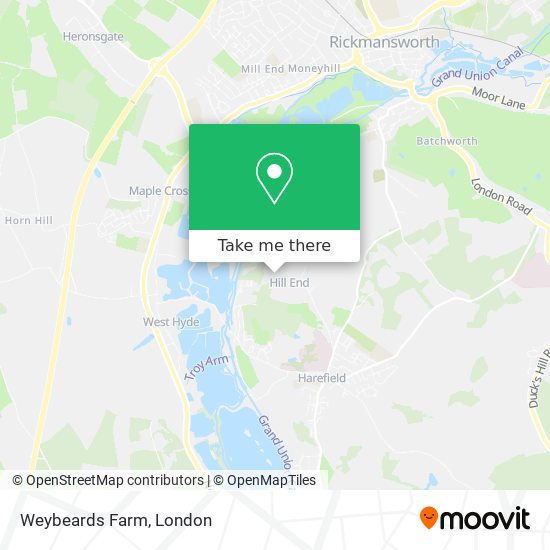 Weybeards Farm map
