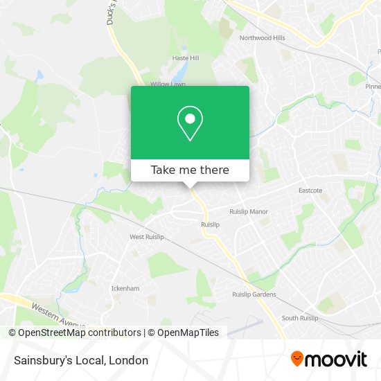 Sainsbury's Local map