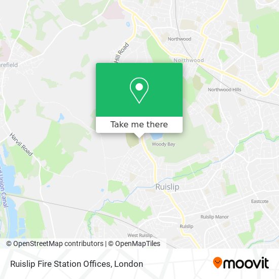 How to get to Ruislip Fire Station Offices by Bus, Train or Tube?