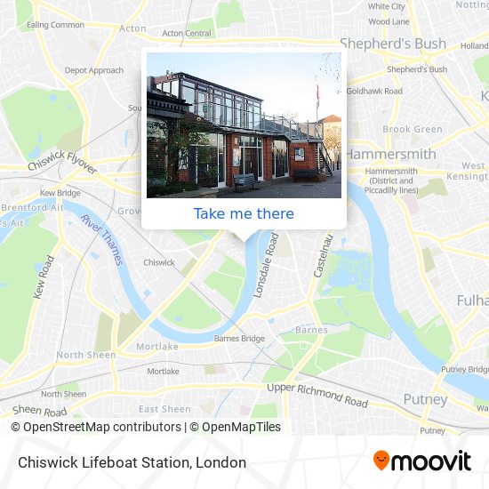 Chiswick Lifeboat Station map