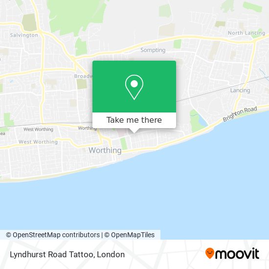 Lyndhurst Road Tattoo map