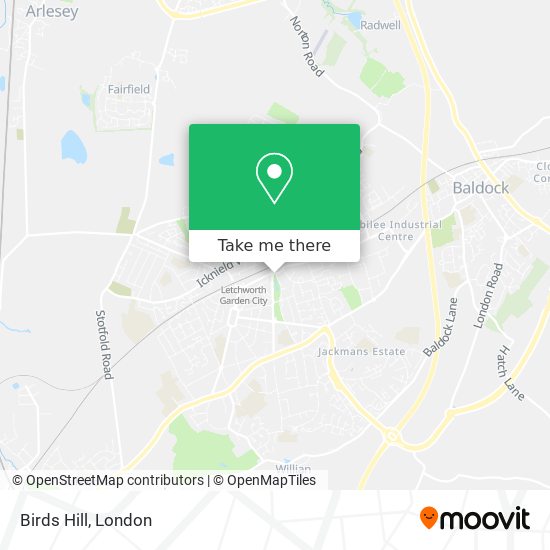 Birds Hill map