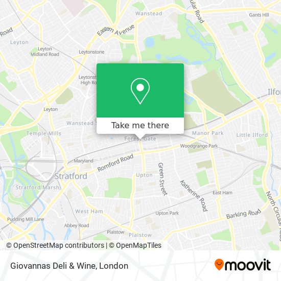 Giovannas Deli & Wine map