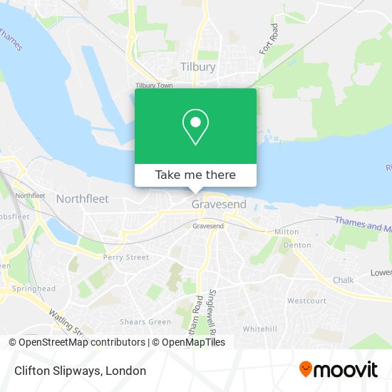 Clifton Slipways map