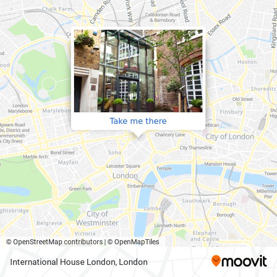 International House London map