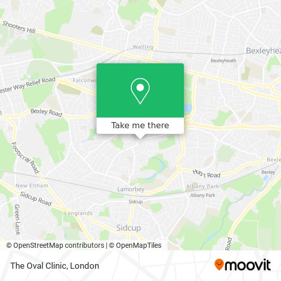 The Oval Clinic map