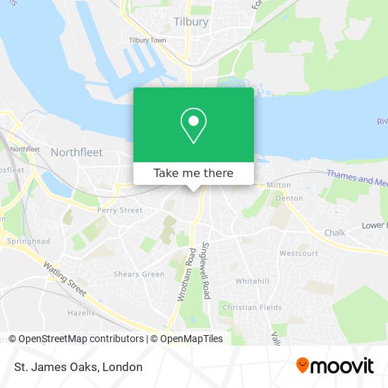 St. James Oaks map