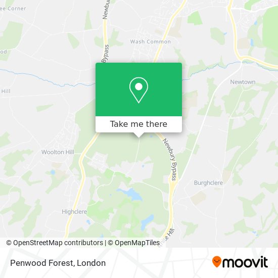 Penwood Forest map