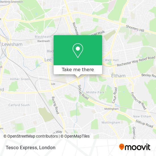 Tesco Express map