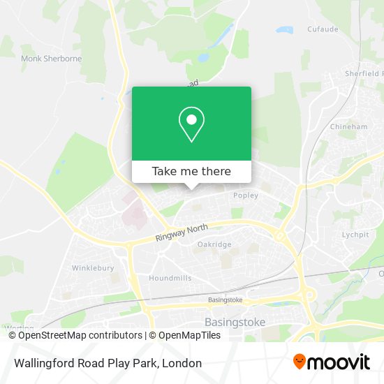 Wallingford Road Play Park map