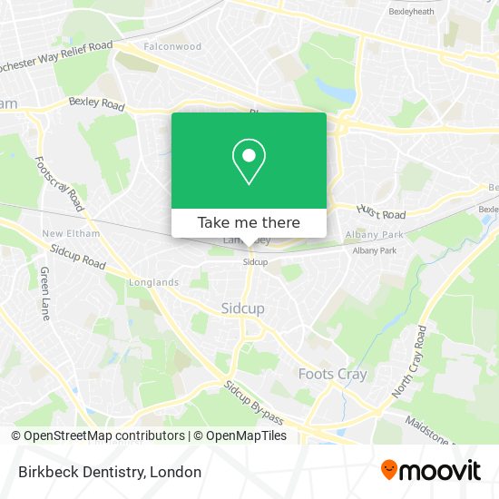 Birkbeck Dentistry map