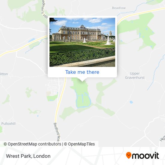 Wrest Park map