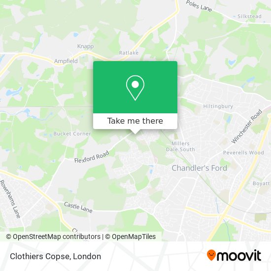 Clothiers Copse map