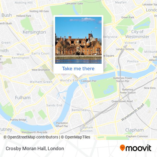 Crosby Moran Hall map