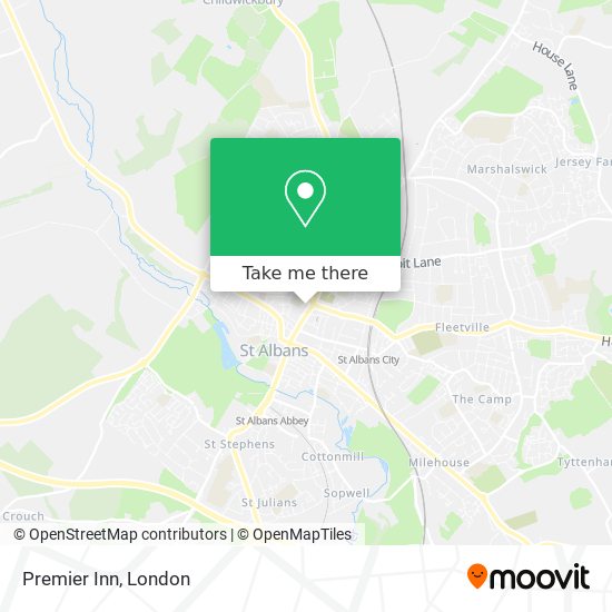 Premier Inn map