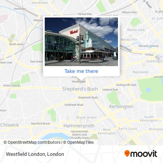 Westfield London map