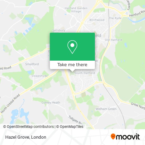 Hazel Grove map