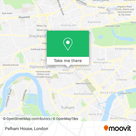 Pelham House map