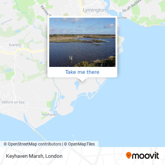 Keyhaven Marsh map