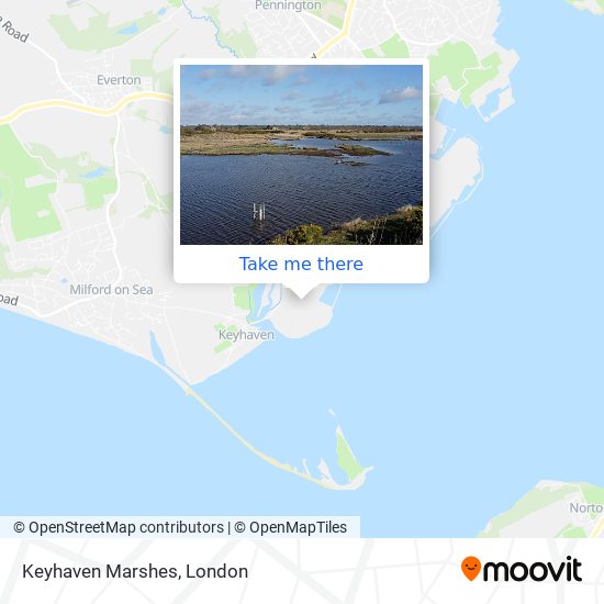 Keyhaven Marshes map