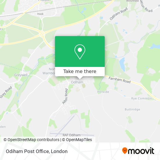 Odiham Post Office map