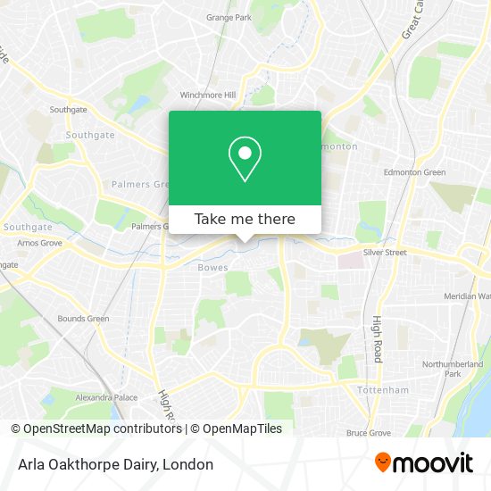 Arla Oakthorpe Dairy map