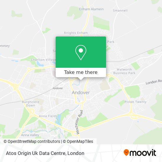 Atos Origin Uk Data Centre map